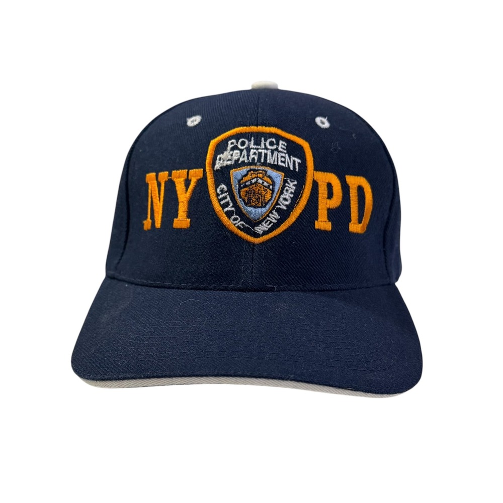 NYPD Police Department New York City Baseball Cap Navy Blue Adjustable Hat